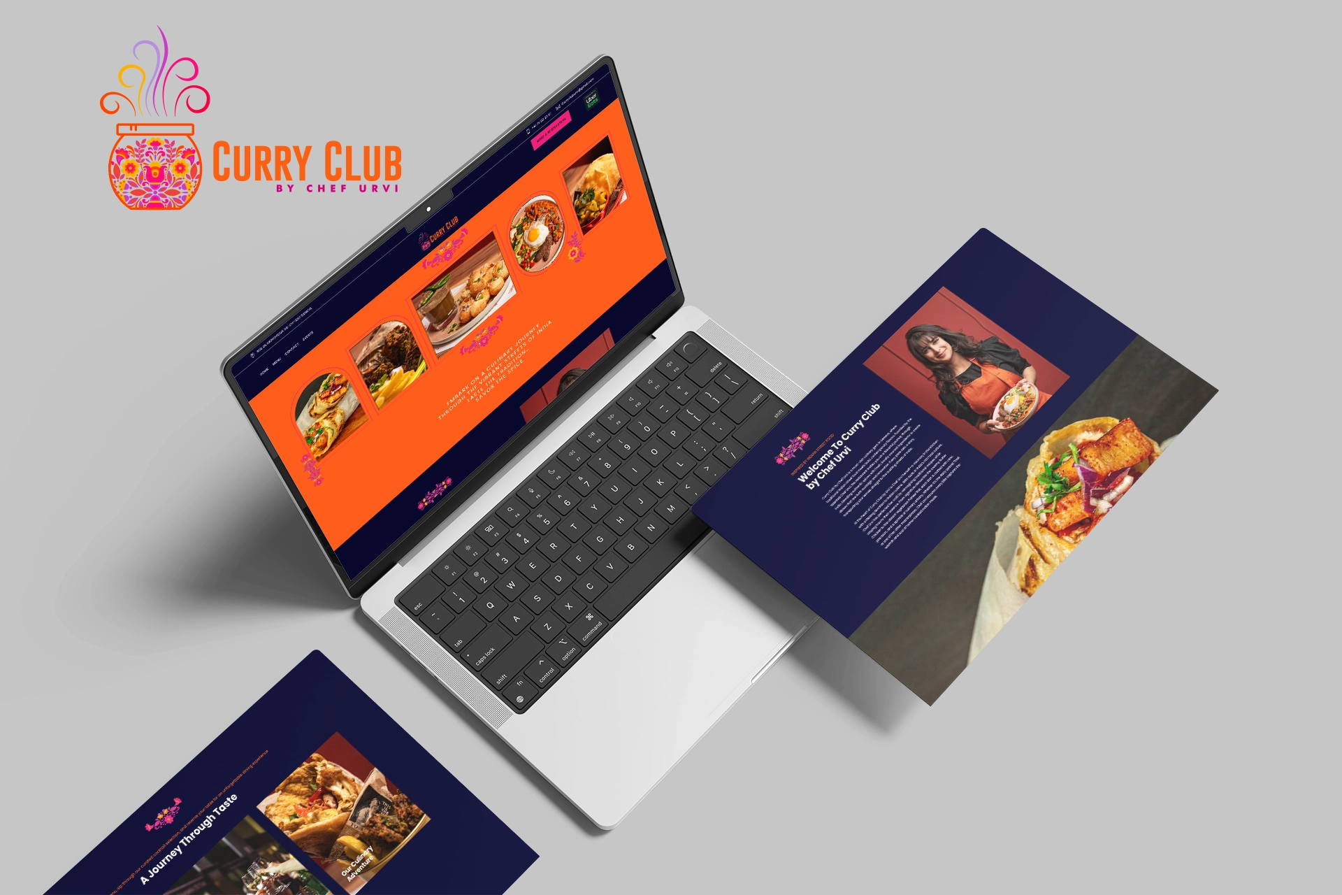 Curry Club Website designed and hosted by Great Impressions