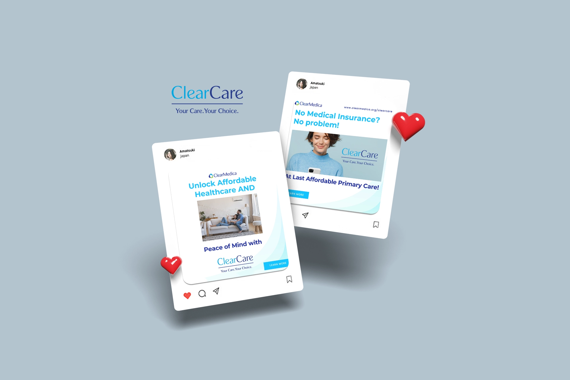 ClearCare Social Media Launch Ads